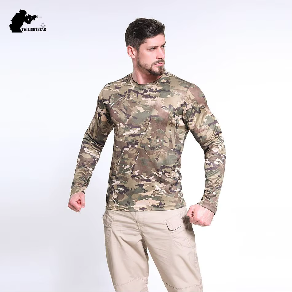 AFT01 Camiseta de pesca táctica manga larga secado rápido