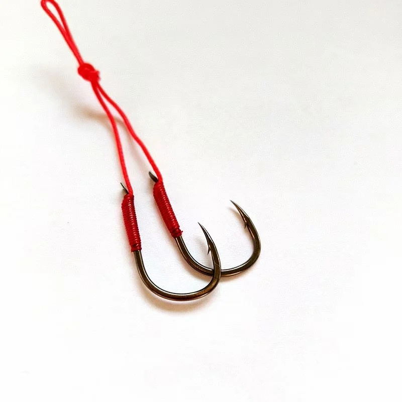 Anzuelos dobles Kabure para jigging y pesca de pargo Madai auxiliar - imagen 4