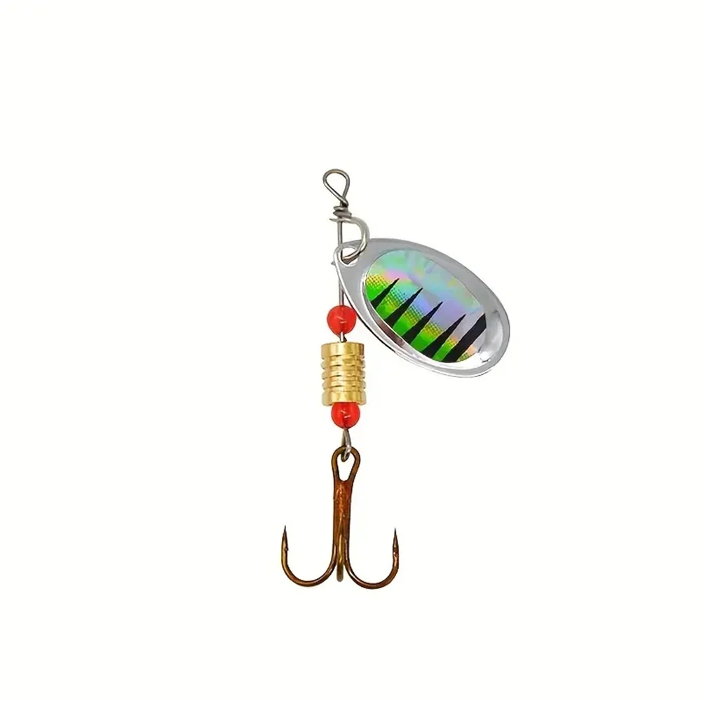 Colección de señuelos giratorios metálicos para pesca