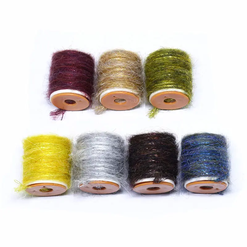 Material de atado ninfa caddis con pelo moteado - imagen 2