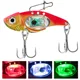 Luz LED intermitente para pesca electrónica, anzuelo triple - imagen 4