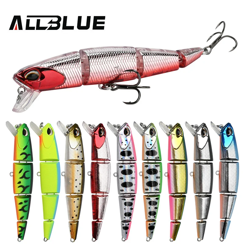 Jerkbait Allblue articulado hundido 70-90mm para lubina y lucio - imagen 3