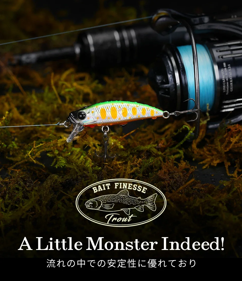 TSURINOYA Intruder DW135 jerkbait minnow hundible para trucha - imagen 3