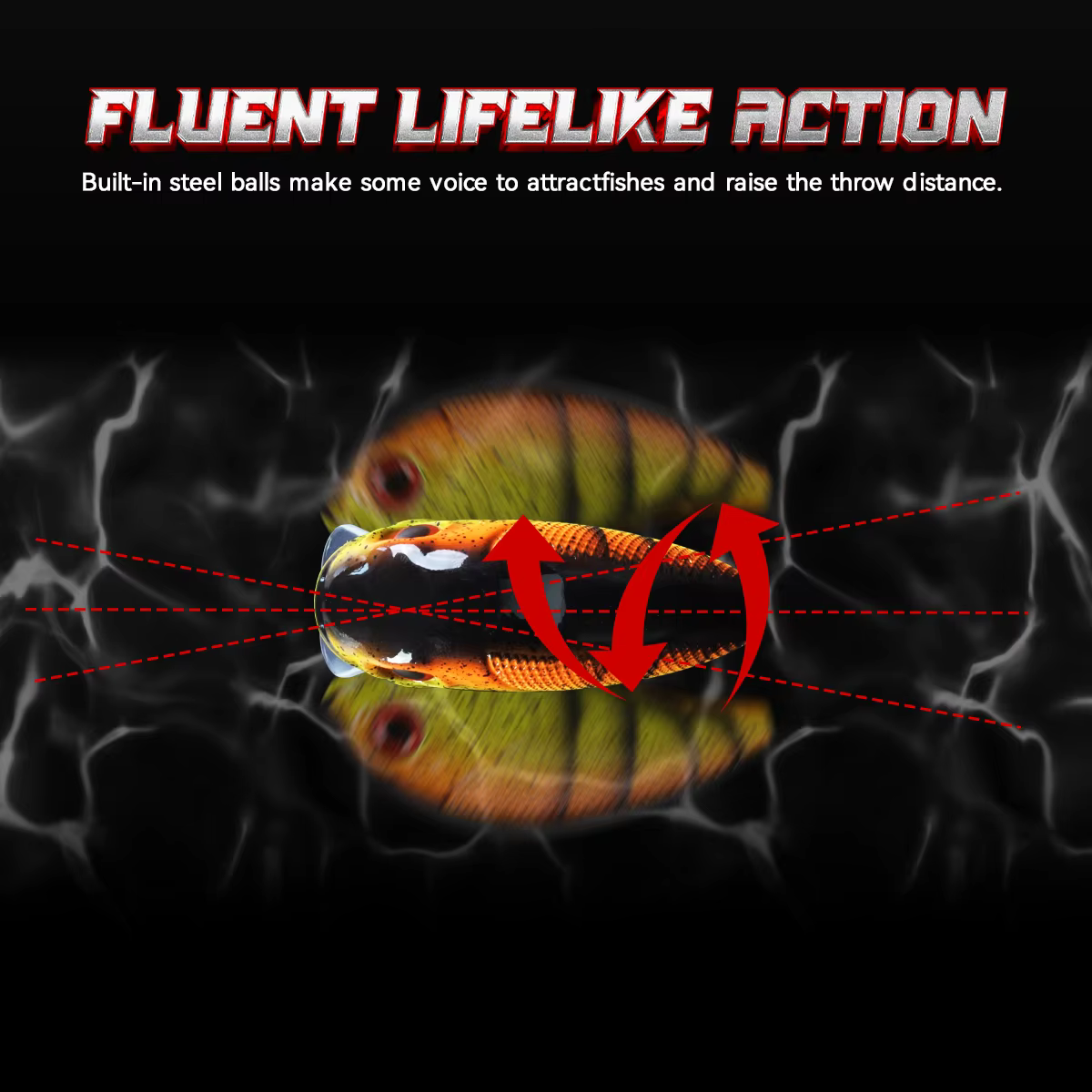 WATERBOY Crankbait 77mm – Wobbler duro 22g - imagen 2