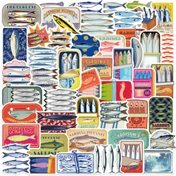Vinilos de pesca pegatinas sardinas mediterráneas impermeables