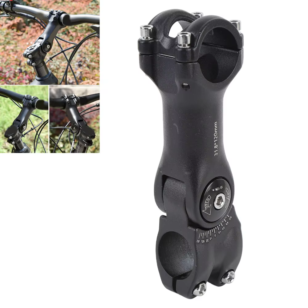 Tija Manillar Bicicleta 60 Grados – 120mm Aluminio Ligera - imagen 4
