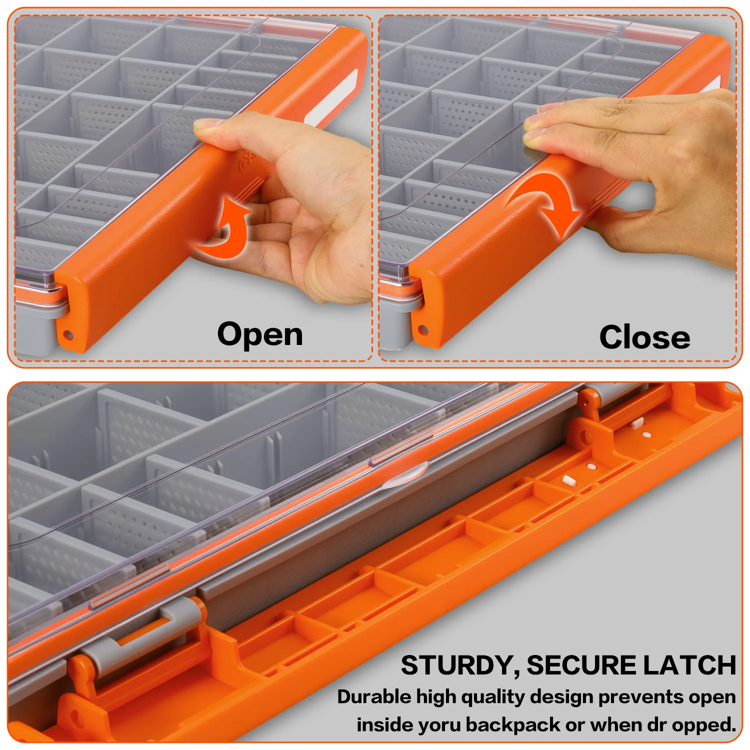 Caja de Aparejos Sougayilang – Portátil con Compartimentos para Señuelos