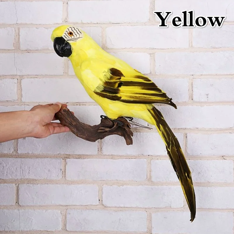 Loro Guacamayo artesanal de espuma para jardín - imagen 5