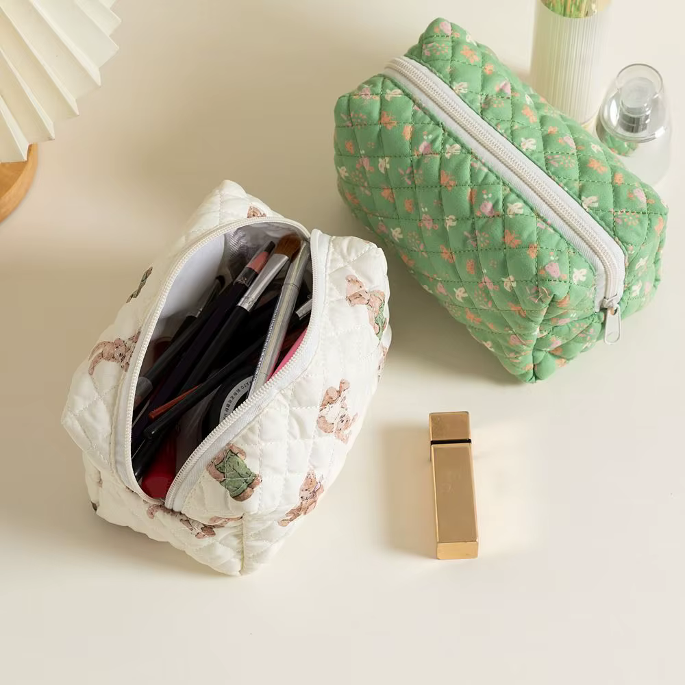 Neceser de Maquillaje Floral Kawaii, Organizador de Viaje - imagen 5