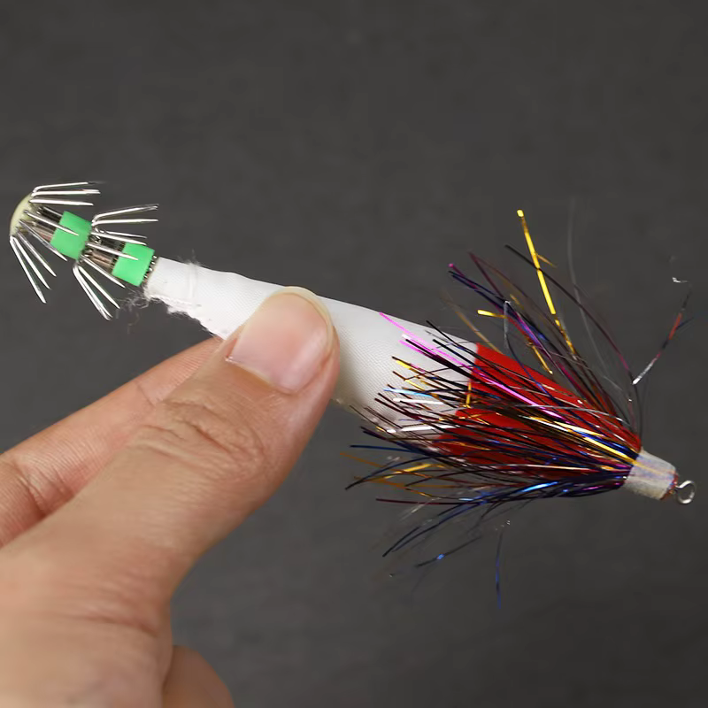 Jigs luminosos Ackibbik para pesca de calamar en salobre - imagen 3