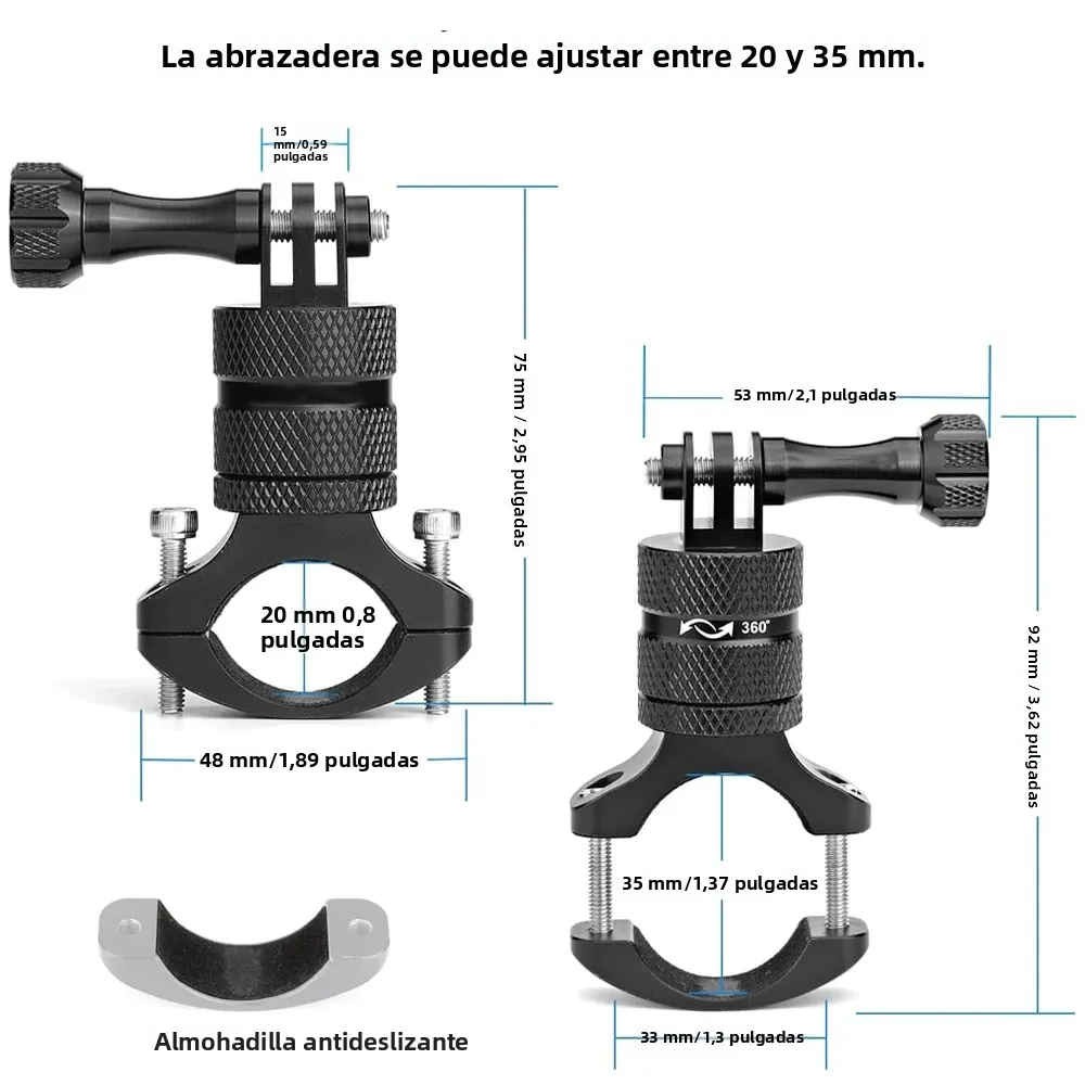 Soporte para cámara Insta360 con varilla de extensión de fibra de carbono - imagen 2