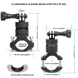 Soporte para cámara Insta360 con varilla de extensión de fibra de carbono