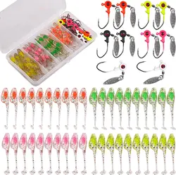 Señuelos Jig Head Crappie bola redonda para vinilo lubina Swimbait