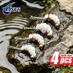 ANFS Moscas Sucker Spawn para steelhead y trucha – montaje