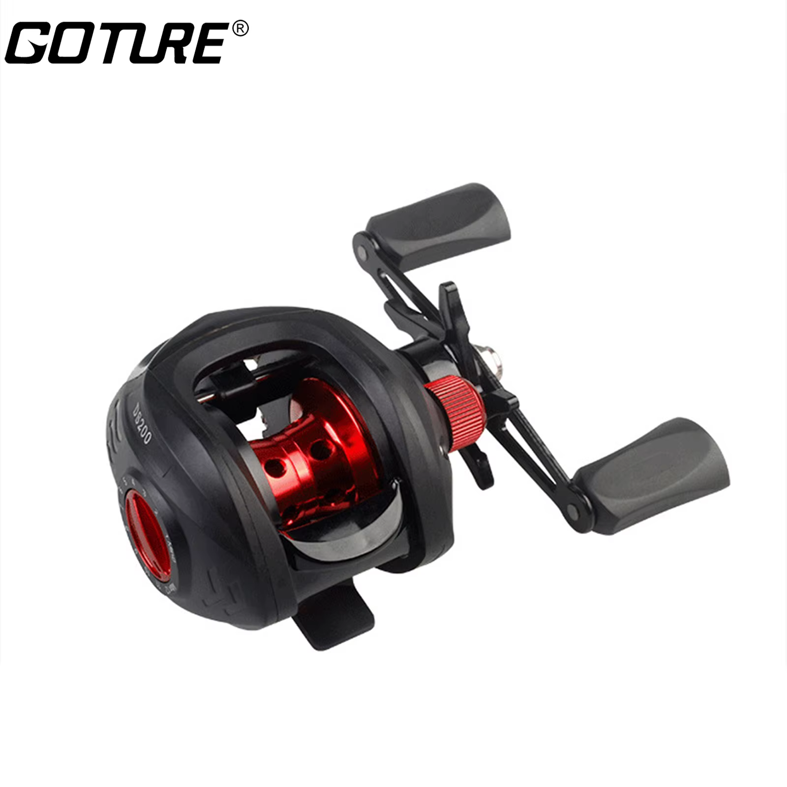 Goture DS200 Carrete de pesca Baitcasting 7,2:1 freno magnético 8 kg