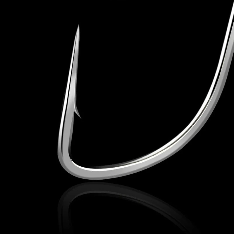 Anzuelos triples jig de acero alto carbono, plateados, para carpa - imagen 4