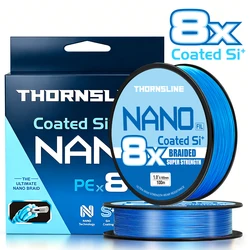 Thornsline línea de PE Nano azul, súper suave para carpa y mar
