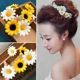 Horquillas para el cabello con girasol, accesorio elegante para eventos - imagen 4