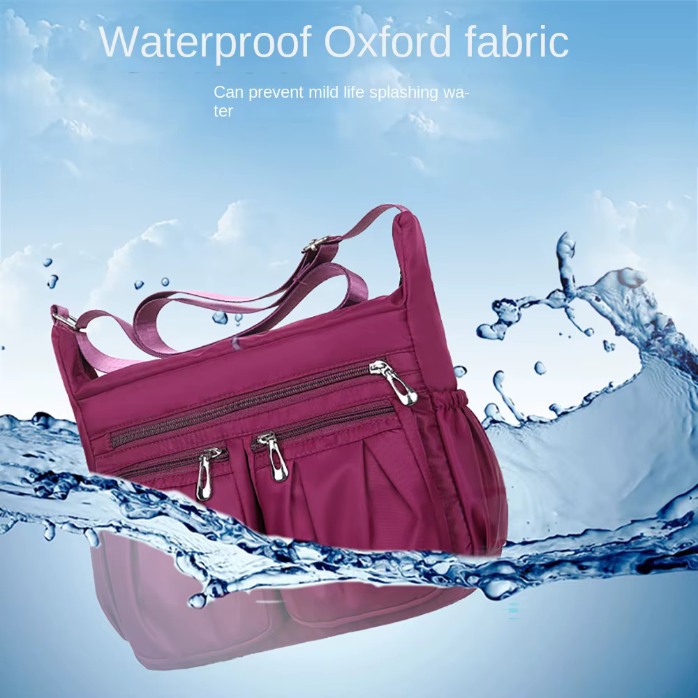 Bolso bandolera Oxford para mujer con múltiples bolsillos - imagen 2