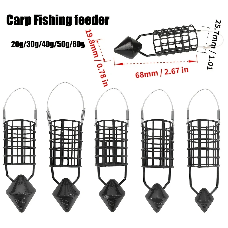 YOTO Jaula Feeder metálica con plomada para carpas - imagen 2