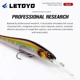 LETOYO Long Lip Minnow Jerkbait de hundimiento – para trucha - imagen 2
