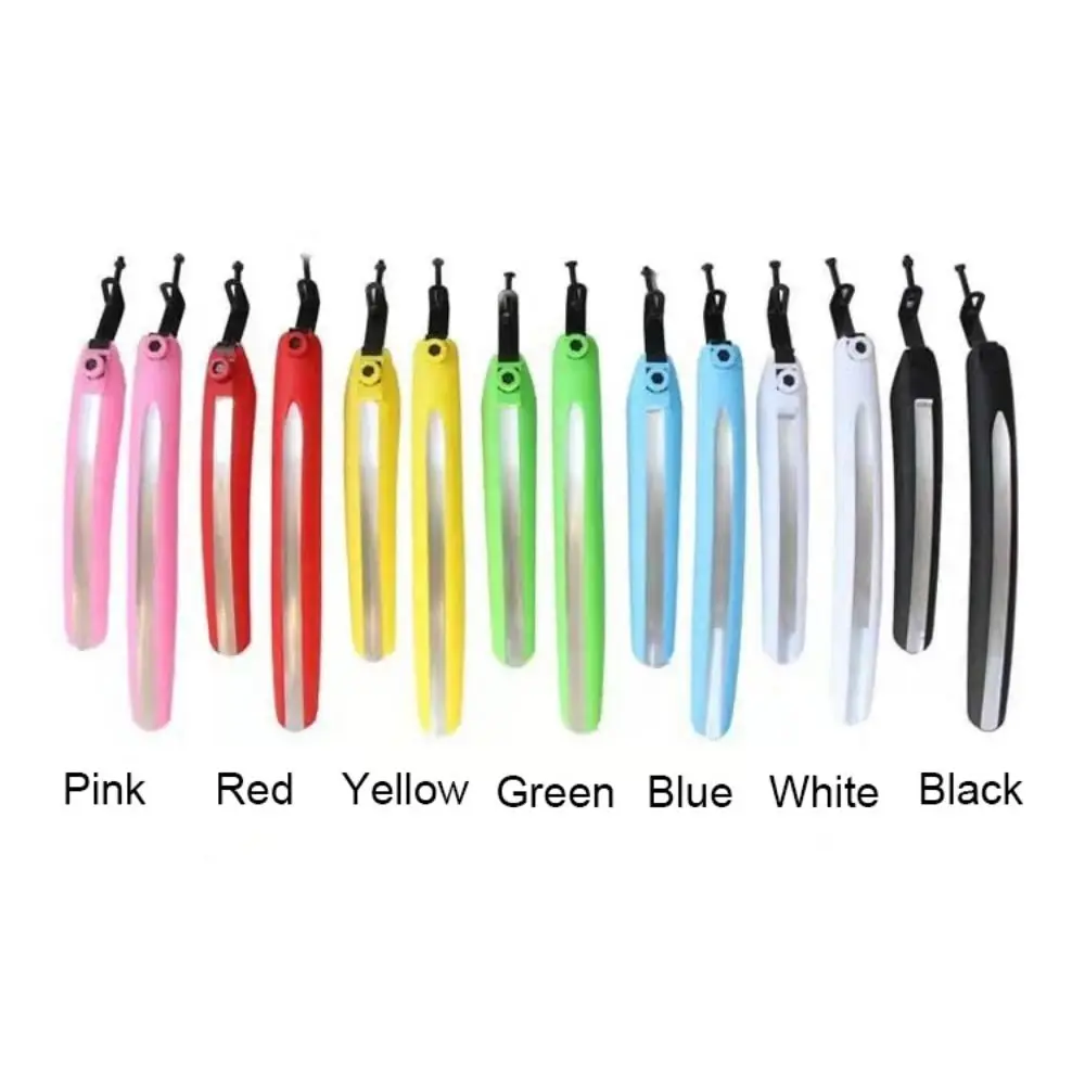 Guardabarros bicicleta multicolor delantero trasero plástico universal - imagen 4