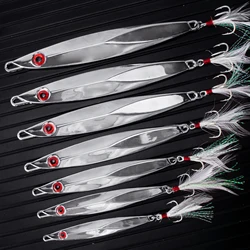 Cuchara Jigging Hundimiento Lento para Curricán y Bacalao con Plumas