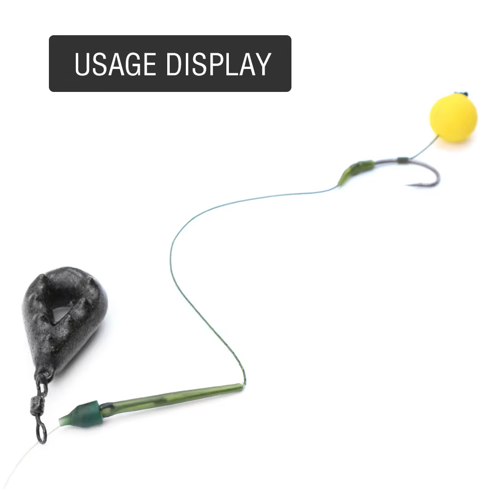 Anillo cambio rápido y giratorios con cuentas Turbo para pesca de carpa - imagen 4