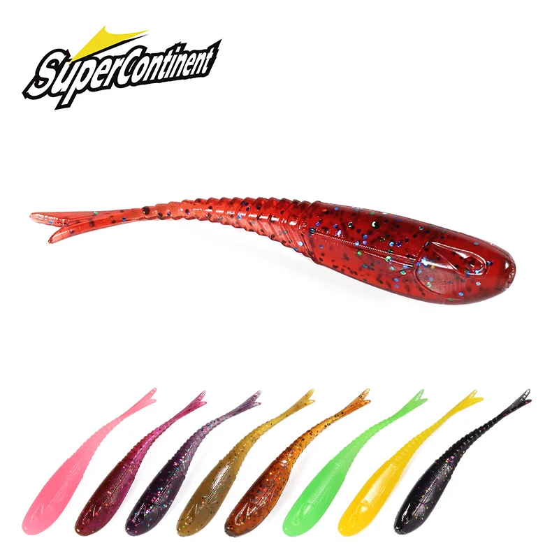 Wobbler Supercontinente – Señuelo Blando con Cola de Horquilla