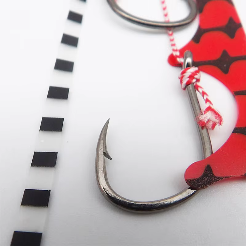 Jig Slider señuelo brillante para pargo – vinilo con falda y anzuelo - imagen 4