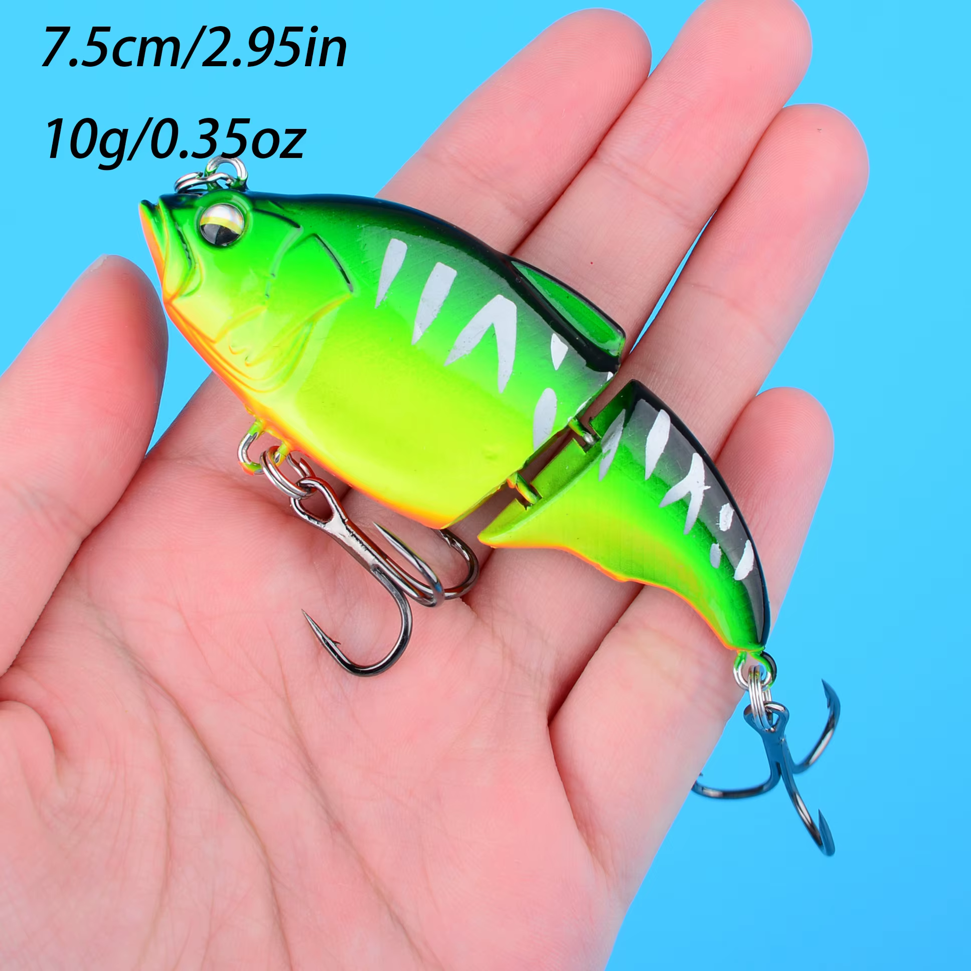 Señuelo Minnow Articulado Flotante para Lubina y Lucio