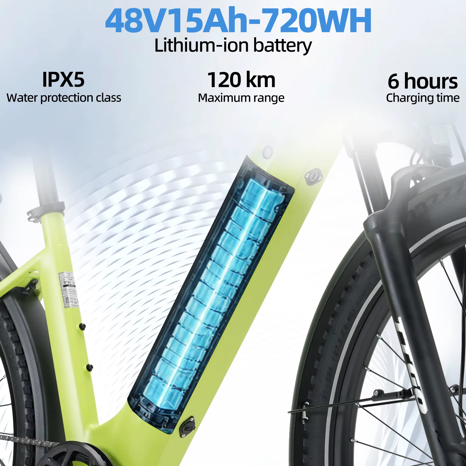 Bicicleta eléctrica de montaña Z3 SUV – 27,5 pulgadas todo terreno - imagen 3