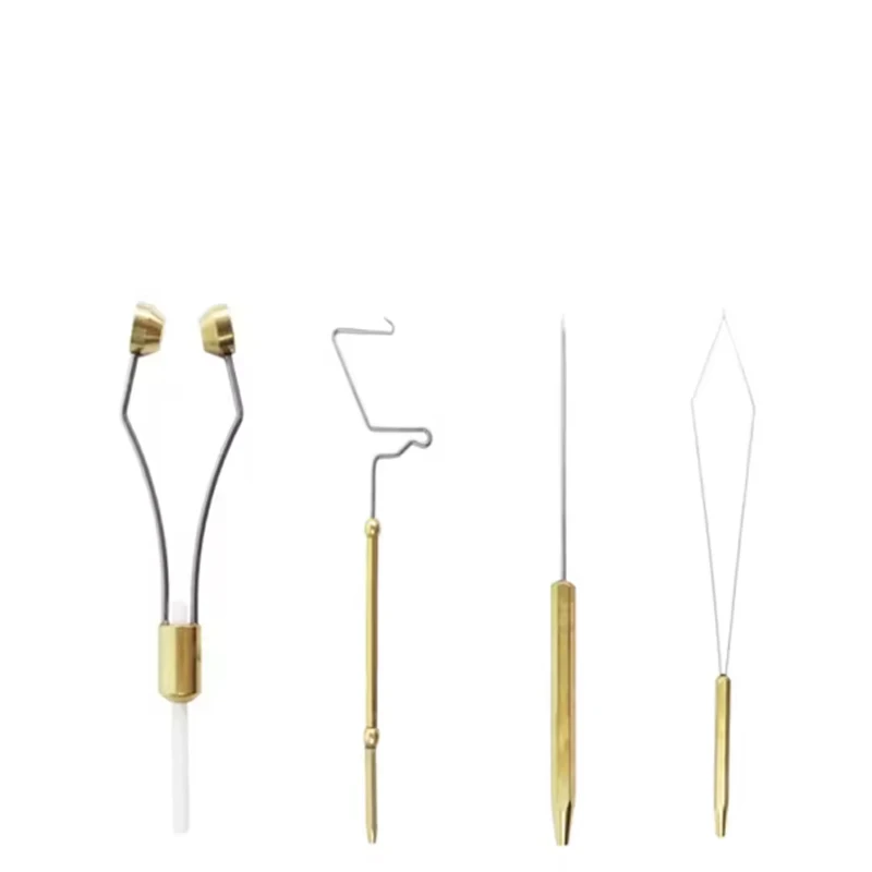 Soporte y herramientas del kit para atado