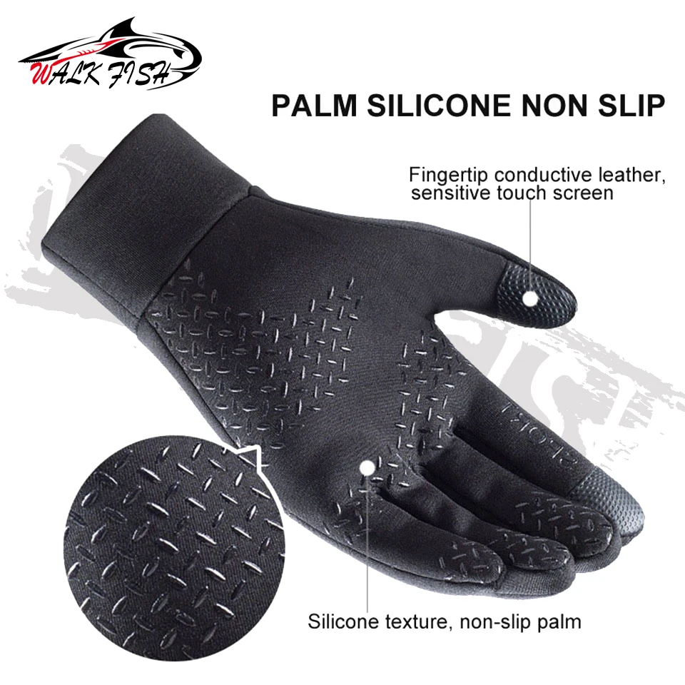 WALK FISH Guantes de pesca impermeables antideslizantes táctiles - imagen 4