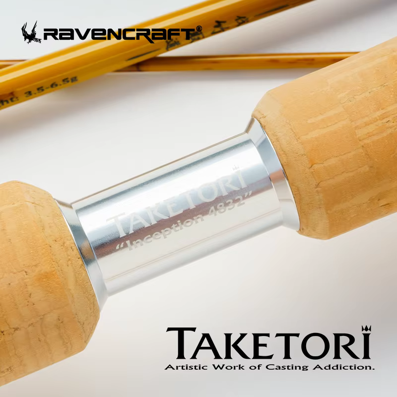Caña de pescar carbono Ravencraft Take Tori – Spinning para corriente - imagen 3