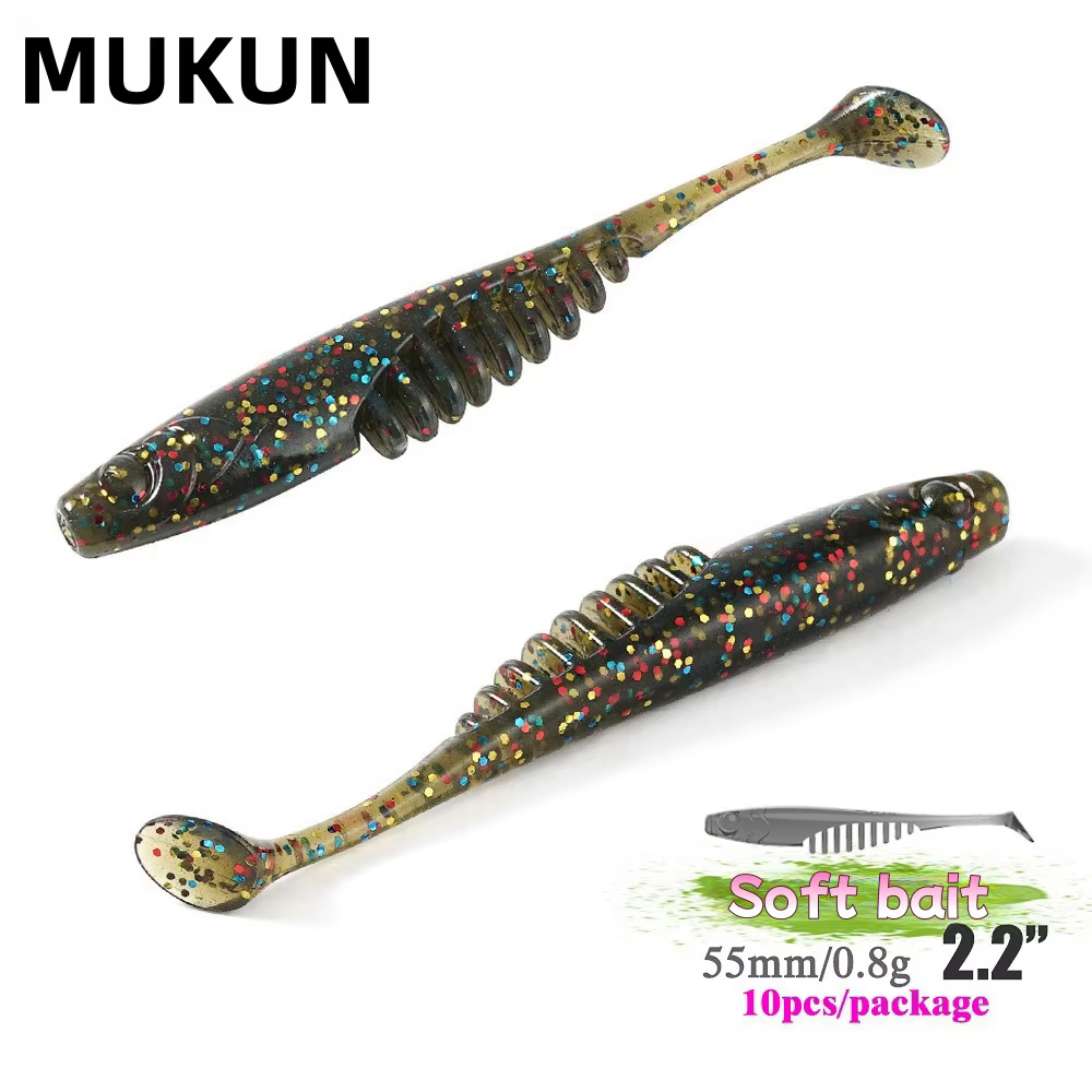 Señuelo de vinilo MUKUN para lucio y lubina – Cebo artificial predador - imagen 2