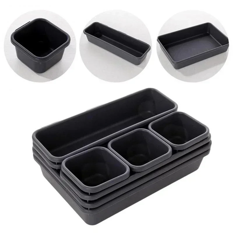 Organizador de cajones apilable/plegable para ordenar