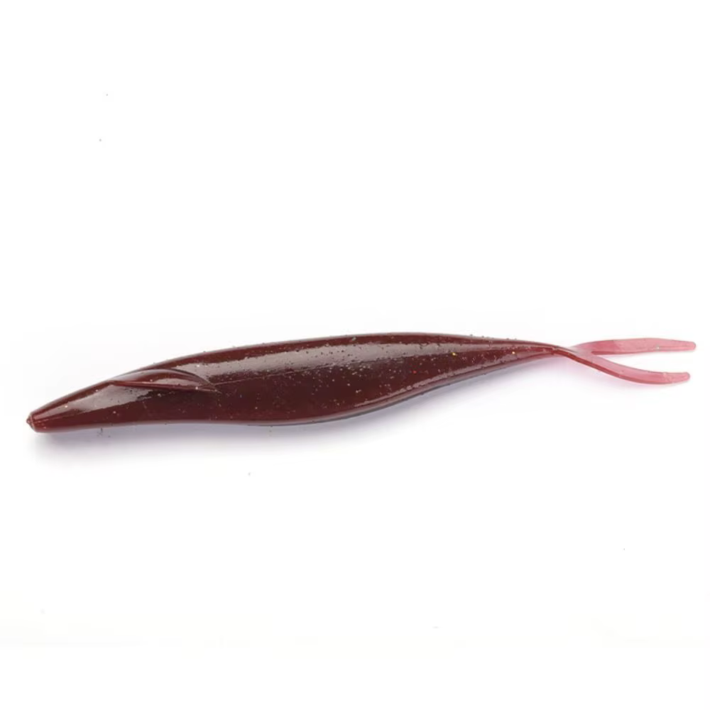 Señuelo de vinilo tipo minnow de hundimiento lento y cola bifurcada - imagen 4