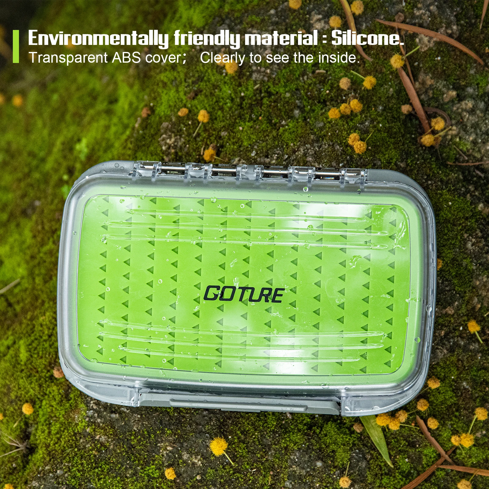 Goture Caja de accesorios para pesca con mosca impermeable - imagen 4