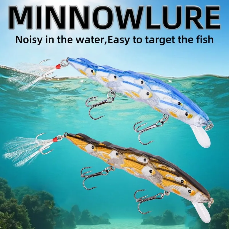 Señuelo Minnow flotante artificial para pesca con acción - imagen 5