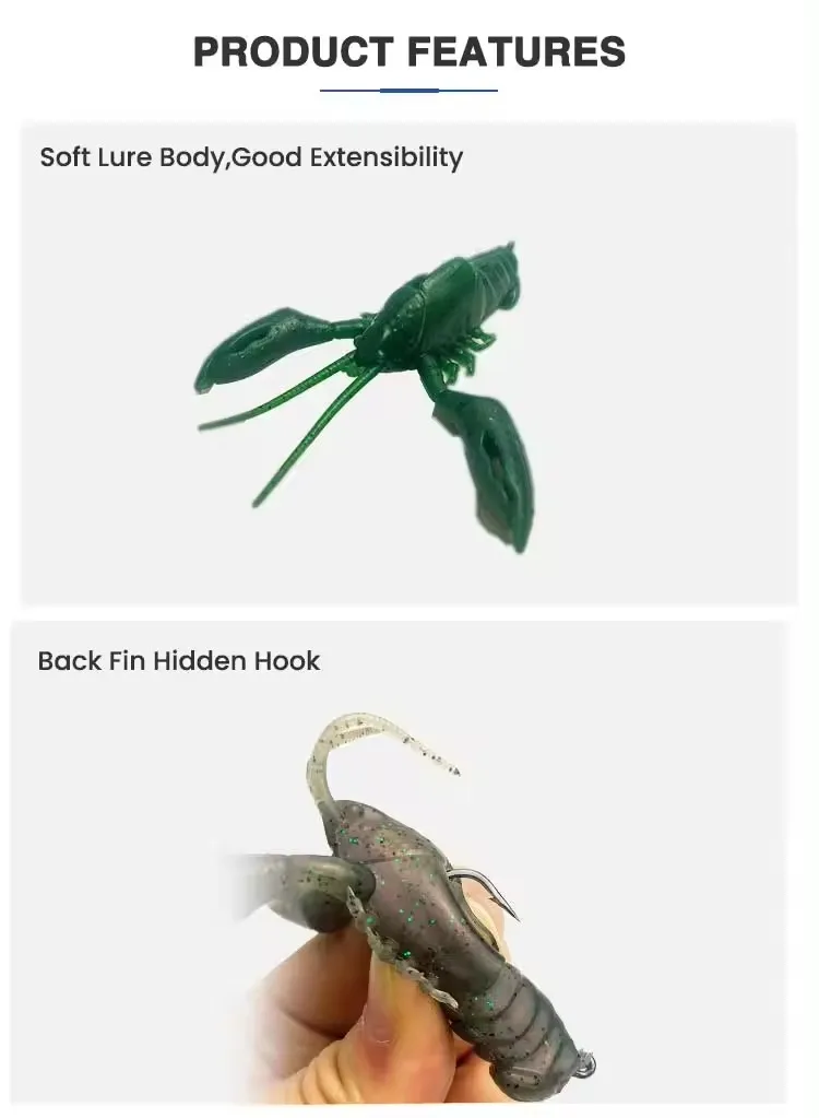 Señuelo en diferentes ángulos