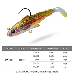 PROBEROS Vinilo Paddle Tail para lucioperca, lubina y lucio