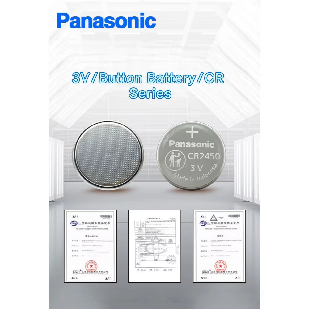 Pila de botón CR2450 Panasonic de litio 3V para reloj - imagen 4
