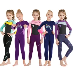 Traje de neopreno anti-UV manga larga infantil para surf y buceo