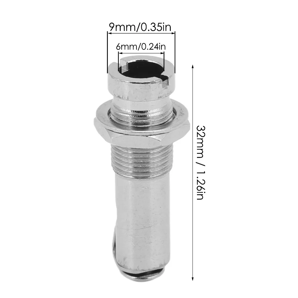 Conector metálico de brazo de trémolo color plata