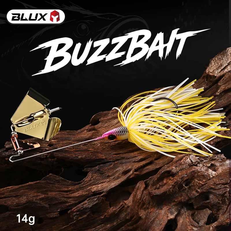BLUX Spinnerbait Puppy con Buzzbait ruidoso y falda de silicona - imagen 3
