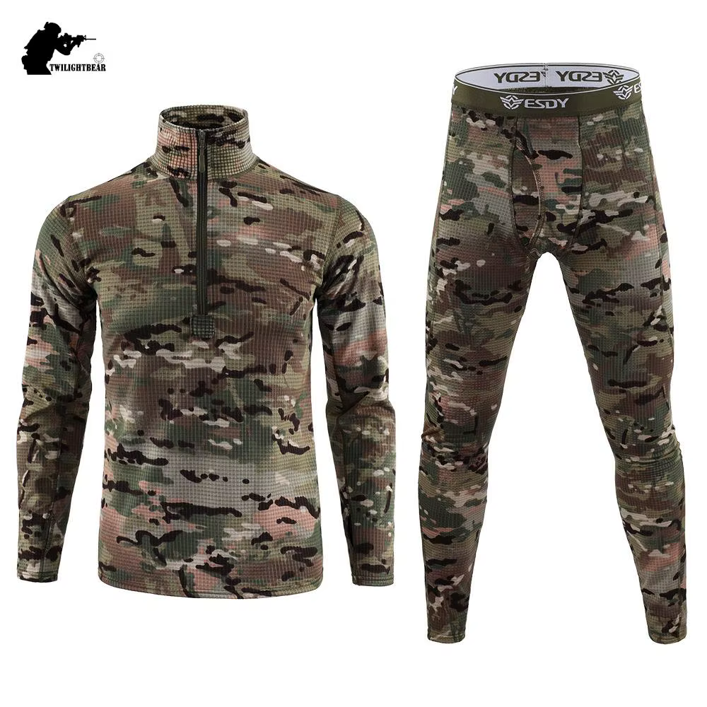 Ropa interior térmica camuflaje para hombre – pesca invernal - imagen 4
