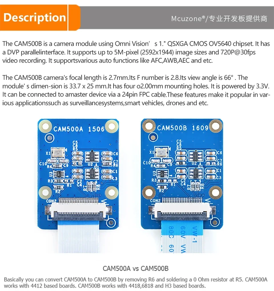 Detalle del conector FPC