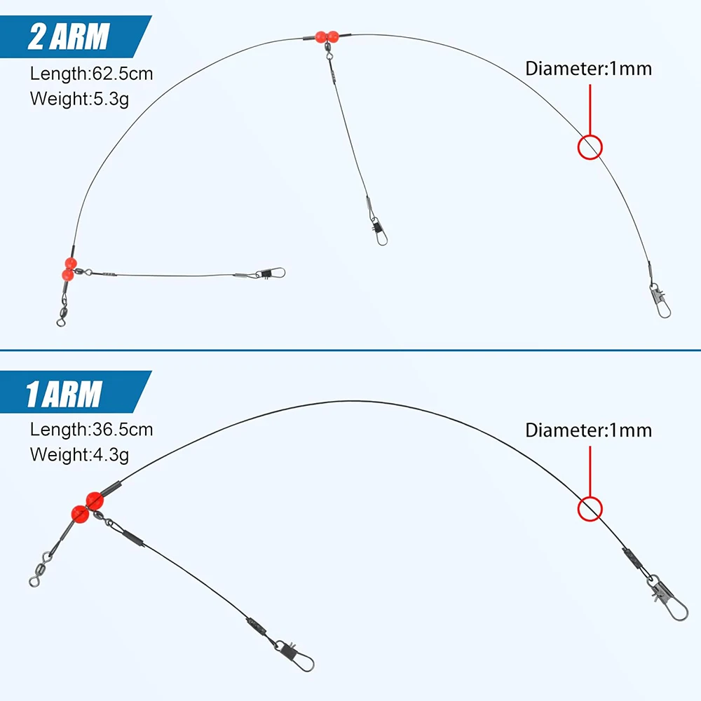 Líderes de acero para surf casting – Aparejos de fondo marino - imagen 3