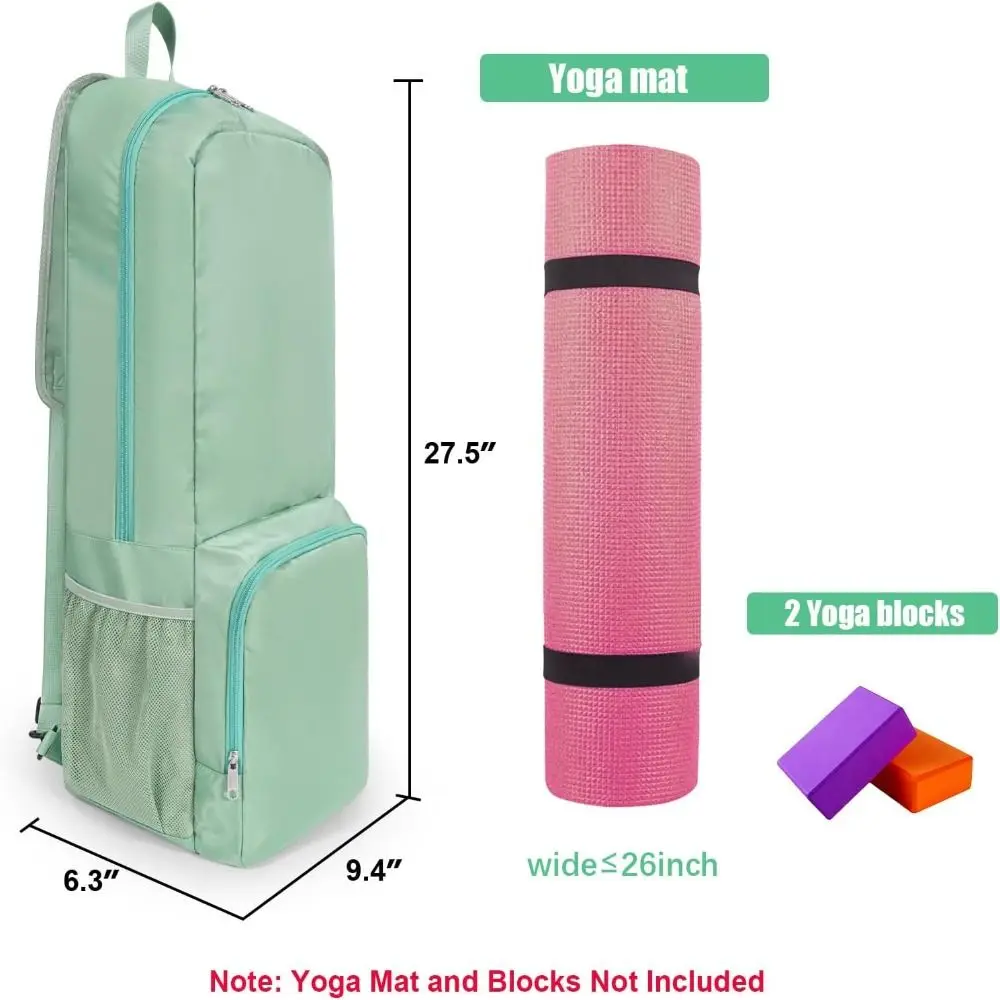Bolsa impermeable lavable para esterilla de yoga con porta-mat - imagen 4